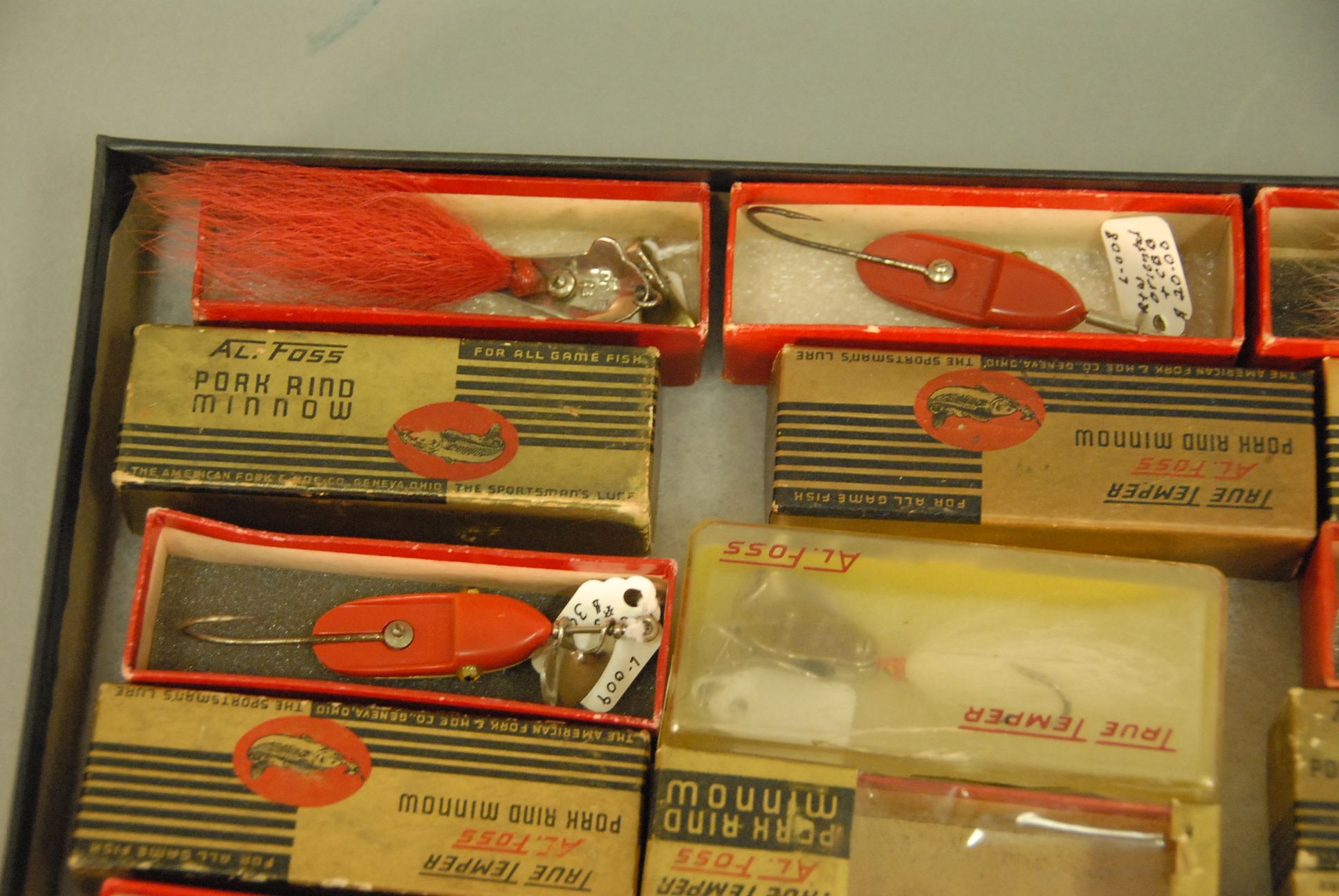 AL Foss Shimmy Dixie Fishing Lures Lot Vintage Wiggler Minnow 