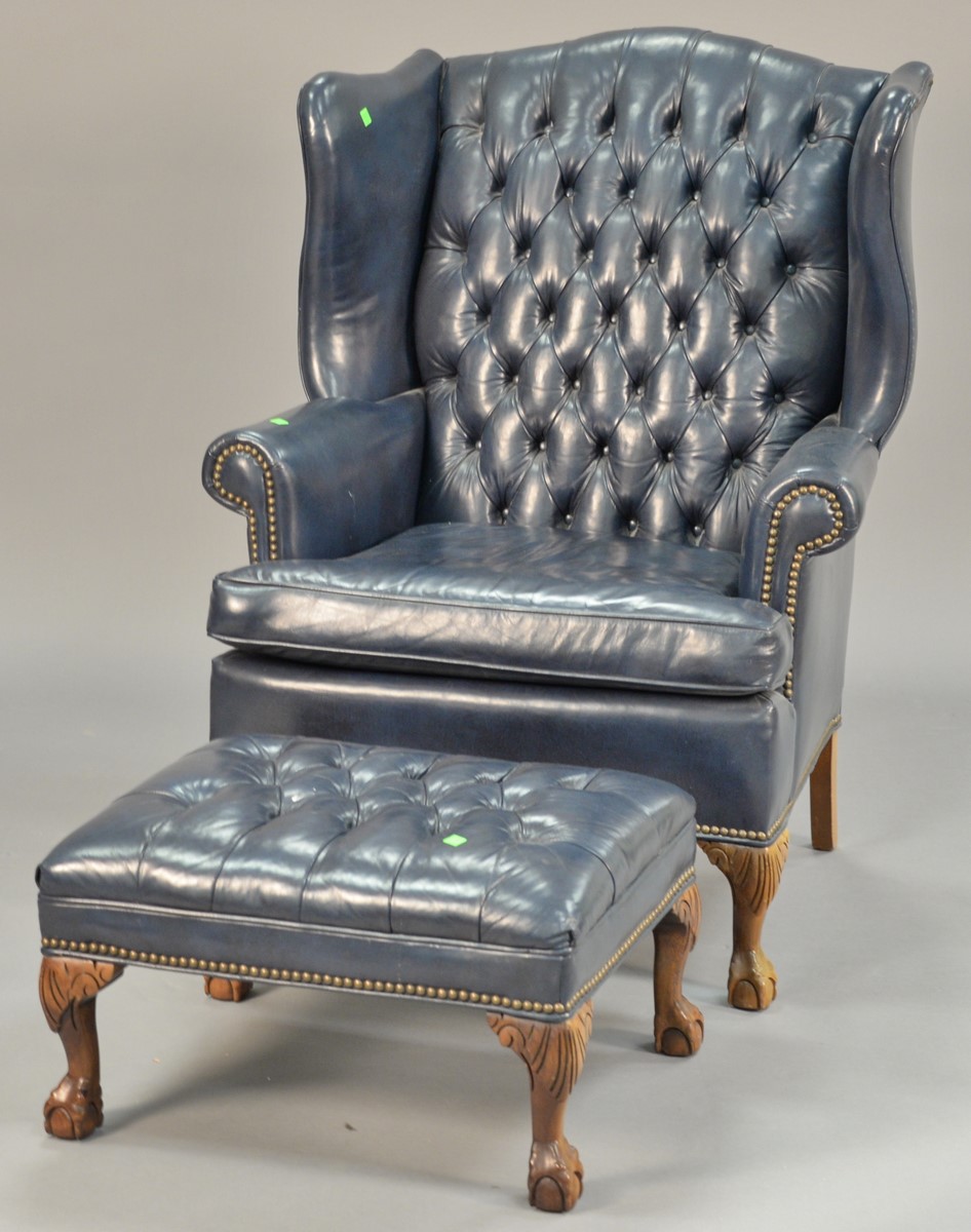 old hickory tannery wingback chair